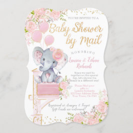Invitación Baby Shower por Mail Elephant
