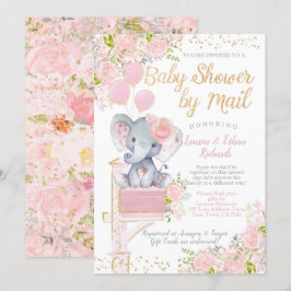 Invitación Baby Shower por Mail Elephant