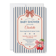 Baby Shower Preppy Americana | Gingham de Raya Azu