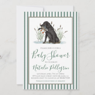 Invitación Baby Shower Preppy Southern Duck Hunter