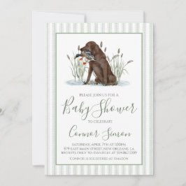 Invitación Baby Shower Preppy Southern Duck Hunter