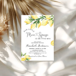 Invitación Baby Shower principal de consumo de fruta de cítri