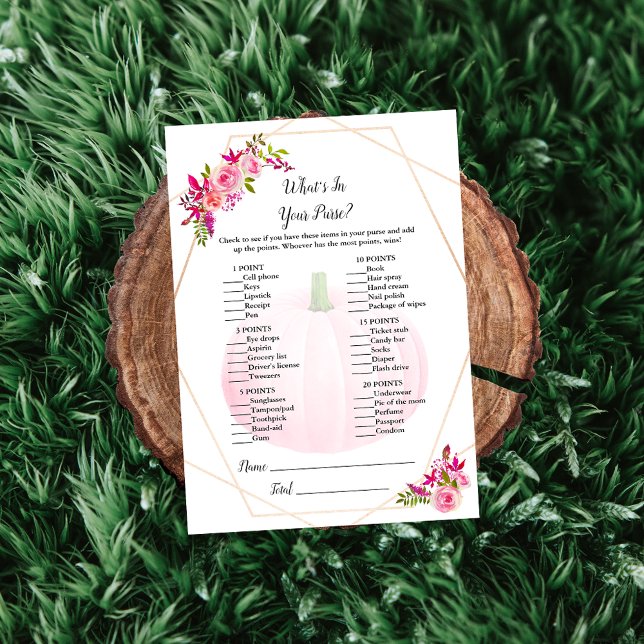 Invitación Baby Shower ¿Qué hay en tu calabaza de juego de bo (Subido por el creador)