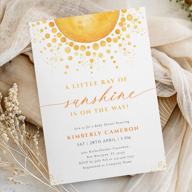 Invitación Baby Shower Rayito de Sol (Subido por el creador)