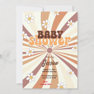 Invitación Baby Shower retro