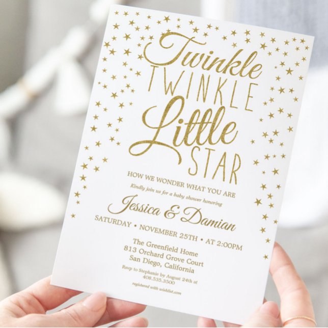 Invitación Baby Shower revelan el género de la estrella peque (Subido por el creador)