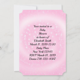 Invitación Baby Shower rosa