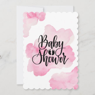 Invitación Baby Shower rosa