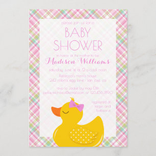 Invitación Baby Shower Rubber Ducky