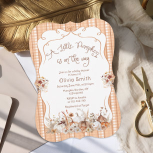 Invitación Baby Shower ruso de la calabaza boho