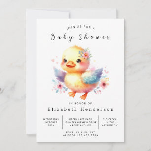 Invitación Baby Shower ruso del pato en línea