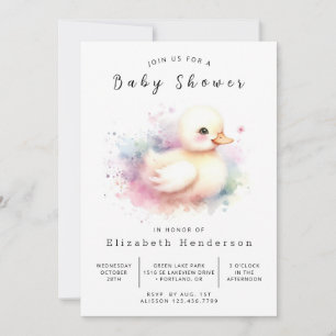 Invitación Baby Shower ruso del pato en línea