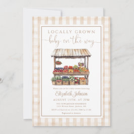 Invitación Baby Shower ruso neutral de género de crecimiento 