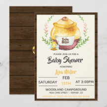 Baby Shower Rústico de Honey Pot y Bee