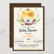 Baby Shower Rústico de Honey Pot y Bee