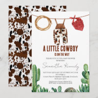 Baby Shower rústico de vaqueros para vacas