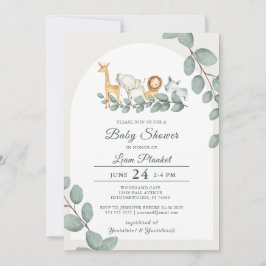 Invitación Baby Shower salvaje Jungle Safari