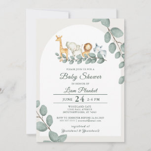 Invitación Baby Shower salvaje Jungle Safari
