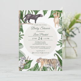 Invitación Baby Shower salvaje Jungle Safari