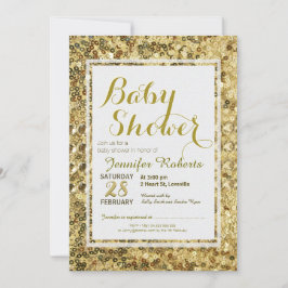 Invitación Baby Shower | Secuencias de oro