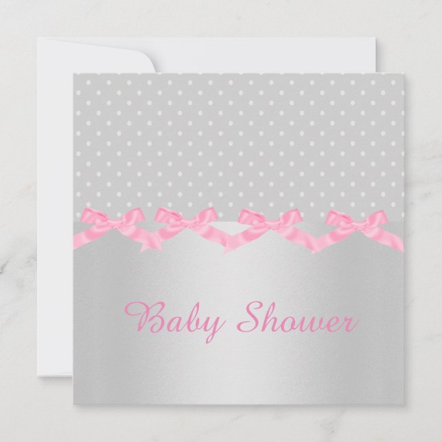INVITACIÓN BABY SHOWER SILVER SPOT (Anverso)