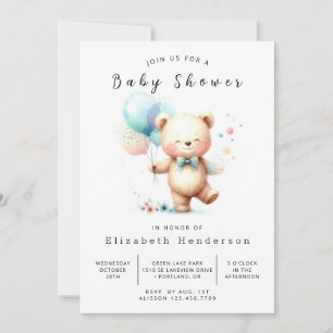 Invitación Baby Shower simple para el usuario en línea
