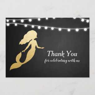 Invitación Baby Shower  Sirenita falsa de Relieve metalizado 