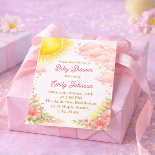 Invitación Baby shower Solcito