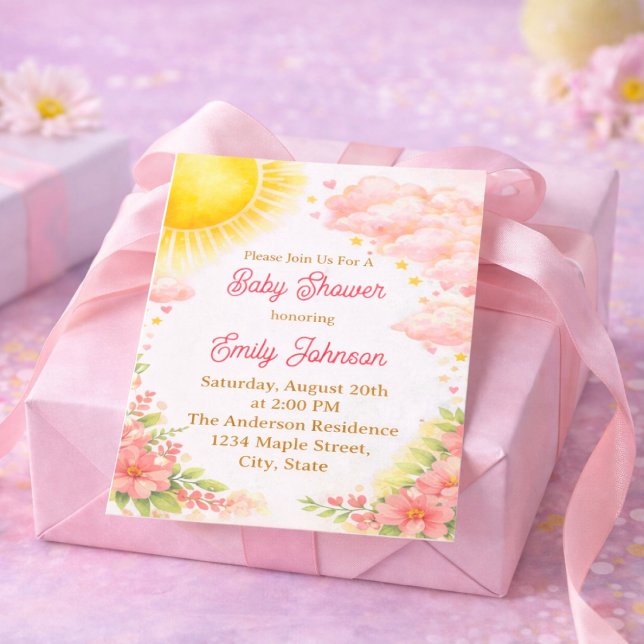 Invitación Baby shower Solcito (Subido por el creador)