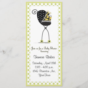 Invitación Baby Shower Stroller