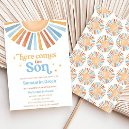 Invitación Baby Shower Sunshine editable aquí