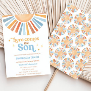 Invitación Baby Shower Sunshine editable aquí