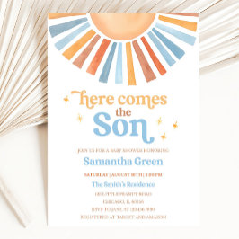 Invitación Baby Shower Sunshine editable aquí