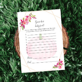 Invitación Baby Shower supongo que el juego de la comida para