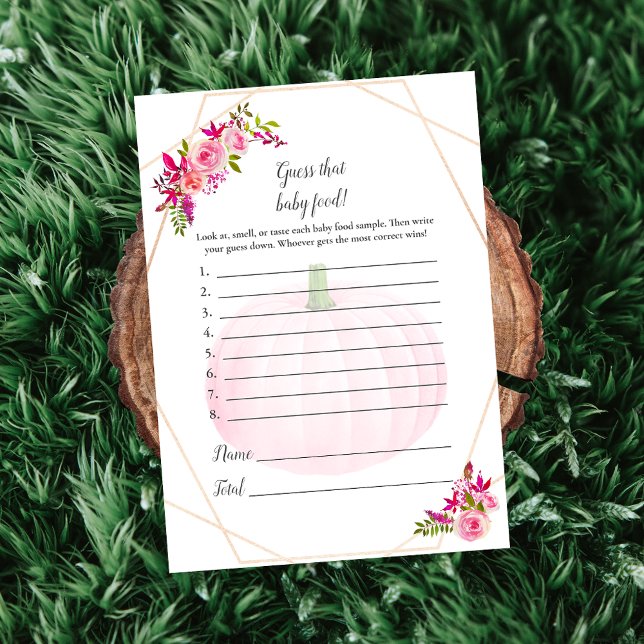 Invitación Baby Shower supongo que el juego de la comida para (Subido por el creador)