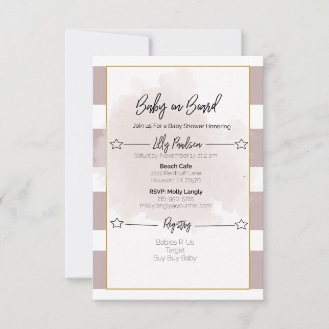 Invitación Baby Shower tachada (Anverso)