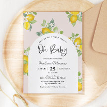 Baby Shower Tema de Citrus Summer Lemon