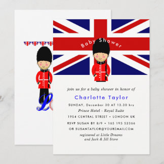 Invitación Baby Shower tema de Jack Union de Londres