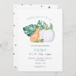 Invitación Baby Shower temática de caída única