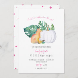 Invitación Baby Shower temática de caída única