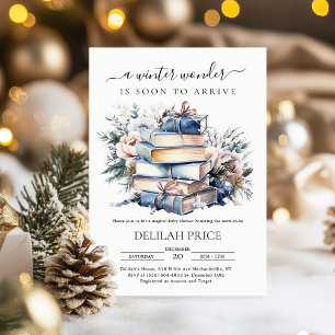 Invitación Baby Shower temática de libro de historias de invi