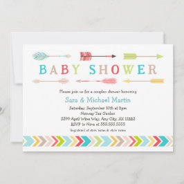 Invitación Baby Shower tribal invita a un género neutral