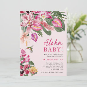 Invitación Baby Shower tropical
