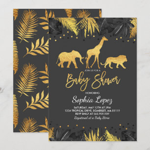 Invitación Baby Shower tropical de Baby Shower de