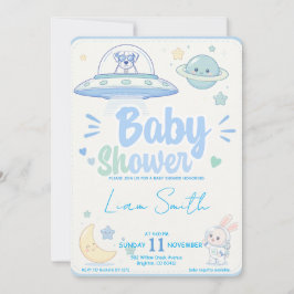 Invitación Baby Shower -UFO Pets-