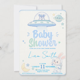 Invitación Baby Shower -UFO Pets-