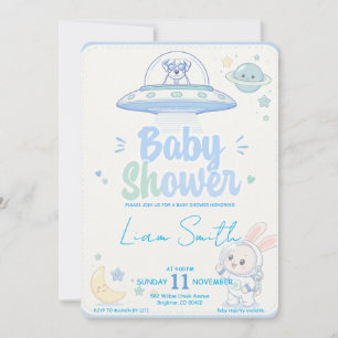 Invitación Baby Shower -UFO Pets-