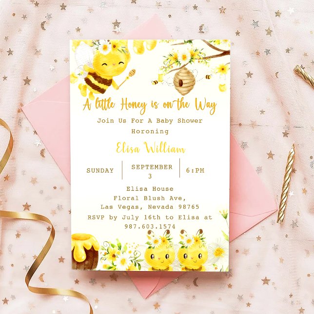 Invitación Baby Shower Un Poco Está En Camino (Subido por el creador)