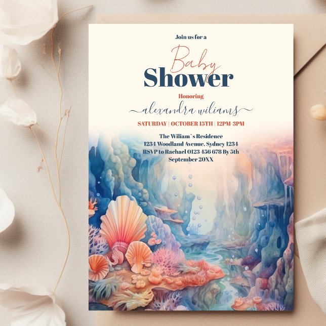 Invitación Baby Shower Under the Sea (Subido por el creador)