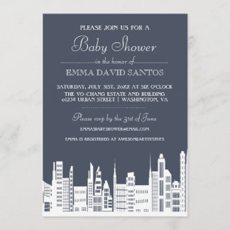 Invitación Baby Shower urbano